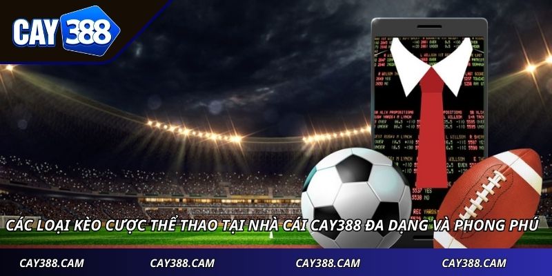 Các loại kèo cược thể thao tại nhà cái Cay388 đa dạng và phong phú
