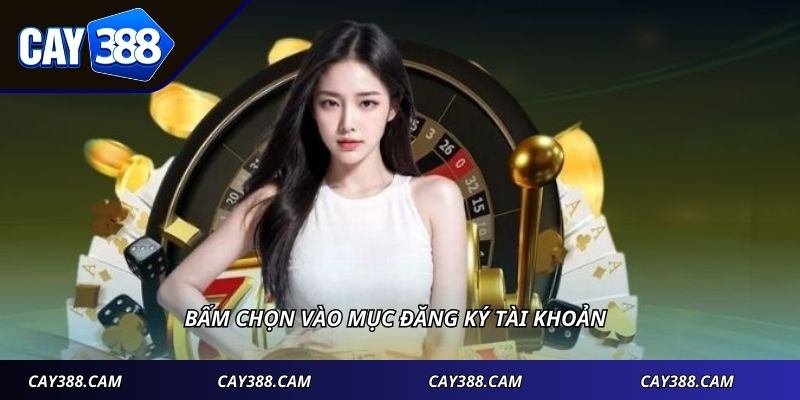 Bấm chọn vào mục đăng ký tài khoản
